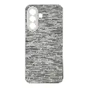 Samsung Galaxy A37 5G Branded (BURGA) Derby Race Horses Pattern Leather Texture Back Case (White)