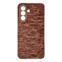 Samsung Galaxy A37 5G Branded (BURGA) Derby Race Horses Pattern Leather Texture Back Case (Brown)