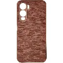 iTel City 200 4G Branded (BURGA) Derby Race Horses Pattern Leather Texture Back Case (Brown)