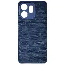 iTel A100C 4G Branded (BURGA) Derby Race Horses Pattern Leather Texture Back Case (Navy Blue)