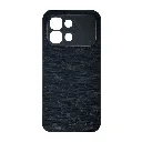 Infinix Note 60 Edge 5G Branded (BURGA) Derby Race Horses Pattern Leather Texture Back Case (Black)