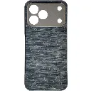 Tecno Spark 50 5G Branded (BURGA) Derby Race Horses Pattern Leather Texture Back Case (Gray)