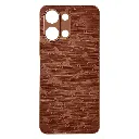 Vivo Y05 4G|Vivo Y11D Branded (BURGA) Derby Race Horses Pattern Leather Texture Back Case (Brown)