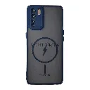 Oppo F15/Reno 3 4G/A91 Stylish & Durable Matte Case With MagSafe Back Case (Navy Blue)