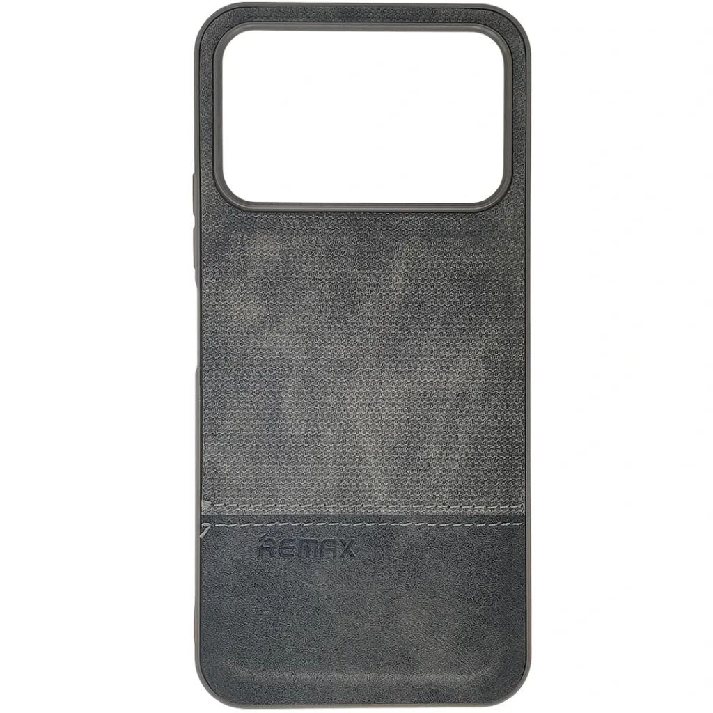 Tecno Spark 50 4G (REMAX) Logo Dotted Leather Texture Mobile Back Case (Gray)