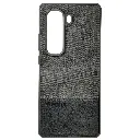 Infinix Hot 50 Pro Plus 4G (REMAX) Logo Dotted Leather Texture Mobile Back Case (Gray)
