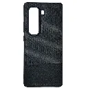 Infinix Hot 50 Pro Plus 4G (REMAX) Logo Dotted Leather Texture Mobile Back Case (Black)