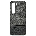 Infinix Hot 60 Pro 4G (REMAX) Logo Dotted Leather Texture Mobile Back Case (Gray)