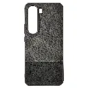 Infinix Hot 60 Pro Plus 4G (REMAX) Logo Dotted Leather Texture Mobile Back Case (Gray)
