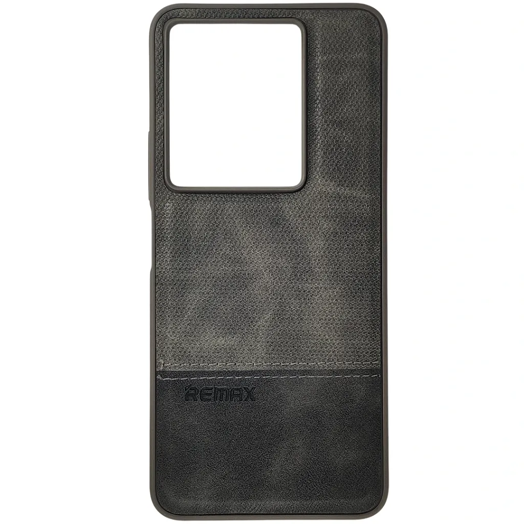 [PO42BINOT30-44-9] Infinix Note 30 4G (REMAX) Logo Dotted Leather Texture Mobile Back Case (Gray)