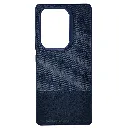 Infinix Note 50 4G|Note 50 Pro 4G (REMAX) Logo Dotted Leather Texture Mobile Back Case (Navy Blue)