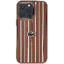 Iphone 14 Pro Max Lacoste Le Club Striped Edition Back Case (Brown)