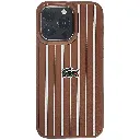 Iphone 15 Pro Max Lacoste Le Club Striped Edition Back Case (Brown)