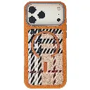Iphone 17 Pro Max Luxury-Style Heritage Palid MagSafe Phone Case (Cosmic Orange)