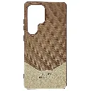 Samsung Galaxy S25 Ultra Pulaka handmade Dotted Leather Textured Designed Back Case (Brown)