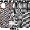 IPhone 11 Monochrome Woven Aesthetic Back Case
