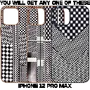 IPhone 12 Pro Max Monochrome Woven Aesthetic Back Case