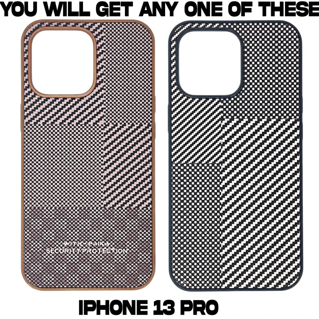 [PO58BIP13PR] IPhone 13 Pro Monochrome Woven Aesthetic Back Case