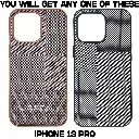 IPhone 13 Pro Monochrome Woven Aesthetic Back Case