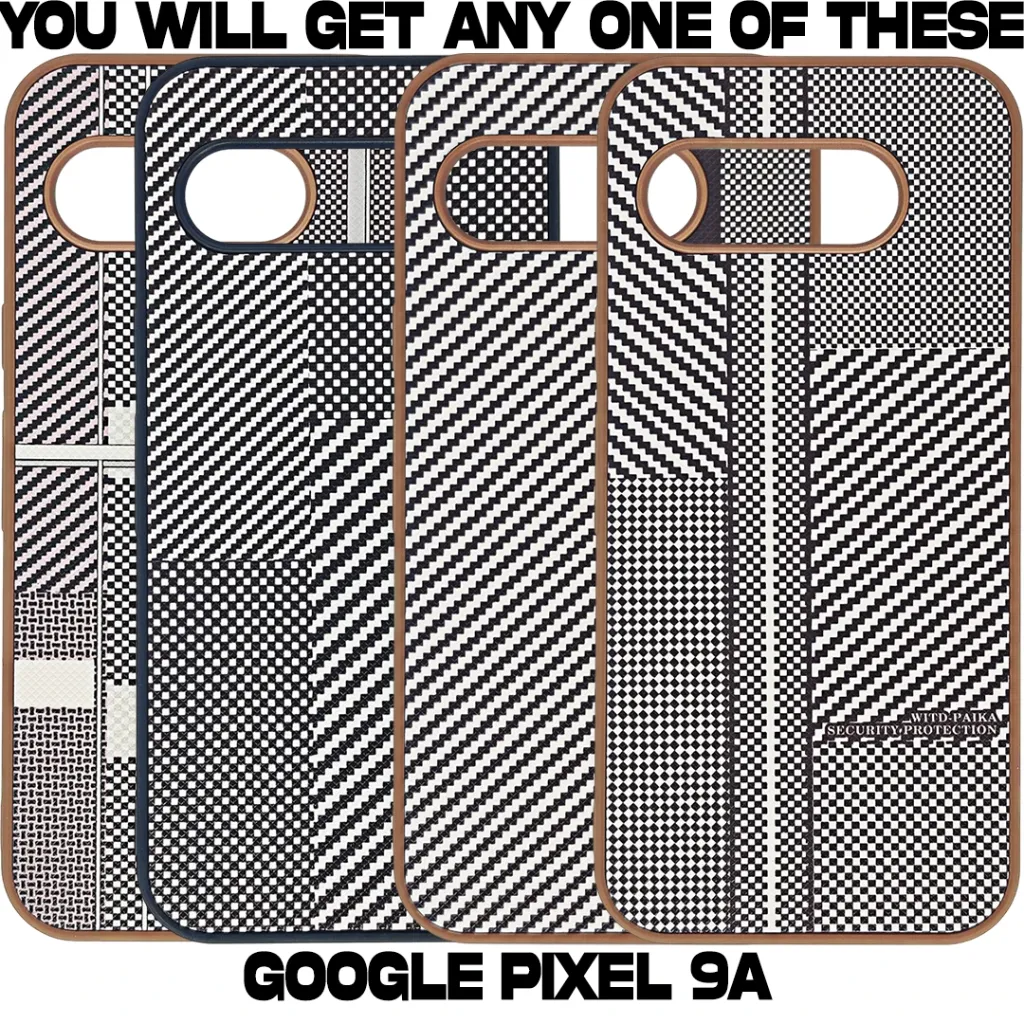 [PO58BGPXL9A] Google Pixel 9A Monochrome Woven Aesthetic Back Case