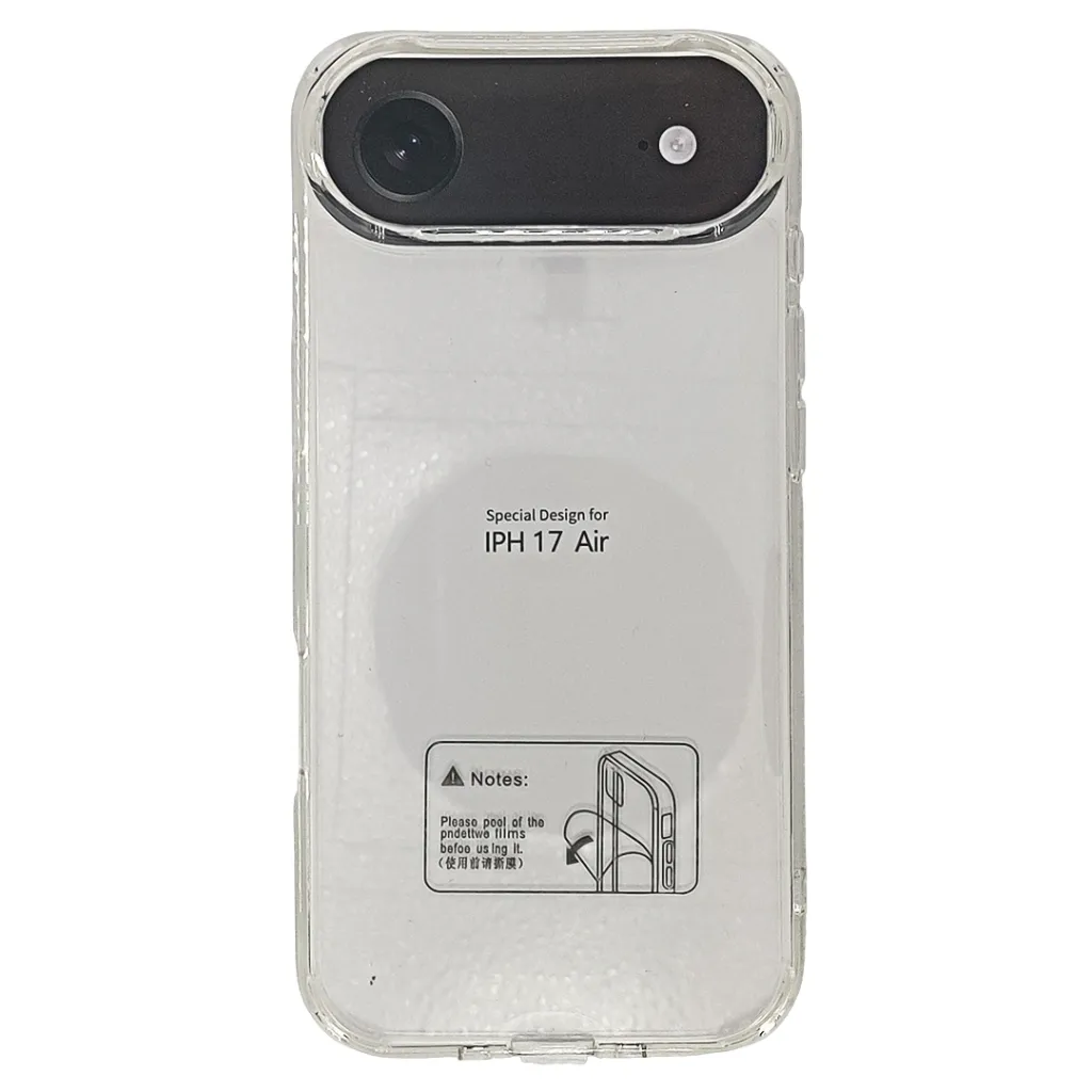 [PO7BIP17AIR-6-30] iPhone 17 Air "Fit Classic" Slim 1.3 mm Transparent|Tpu Back Case (Crystal)