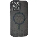 iPhone 15 Pro Max Magnetic Wireless Charging Matte Featuring a Slim Paper Design Back Case (Black)