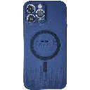 iPhone 13 Pro Max Magnetic Wireless Charging Matte Featuring a Slim Paper Design Back Case (Navy Blue)