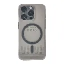 iPhone 15 Pro Magnetic Wireless Charging Matte Featuring a Slim Paper Design Back Case (Natural Titanium)