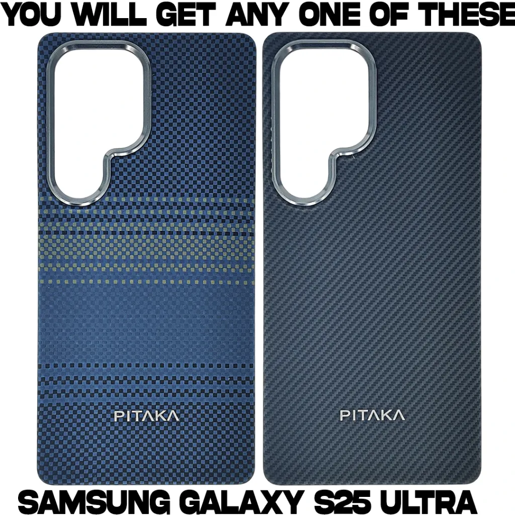 Samsung Galaxy S25 Ultra Carbon Fiber Tactile Woven Pattern distinic geometric iC Magsafe Compatible and includes a built-in Camera bazel for lens Protection Back Case