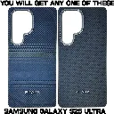 Samsung Galaxy S25 Ultra Carbon Fiber Tactile Woven Pattern distinic geometric iC Magsafe Compatible and includes a built-in Camera bazel for lens Protection Back Case
