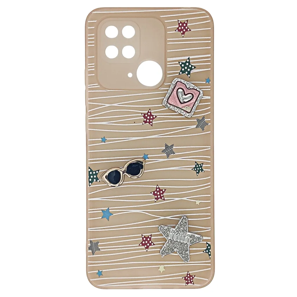 Xiaomi Redmi 10C|Poco C40 Soft Silicone 3D Charm & Thin Mobile Back Case (Skin)