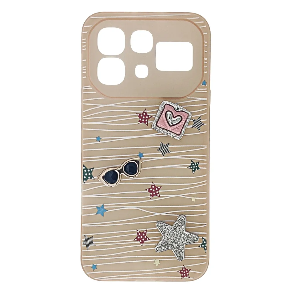 Infinix Note 60 Pro|Note 60 Soft Silicone 3D Charm & Thin Mobile Back Case (Skin)