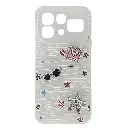 Infinix Note 60 Pro|Note 60 Soft Silicone 3D Charm & Thin Mobile Back Case (Crystal)