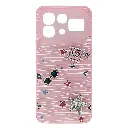 Infinix Note 60 Pro|Note 60 Soft Silicone 3D Charm & Thin Mobile Back Case (Baby Pink)