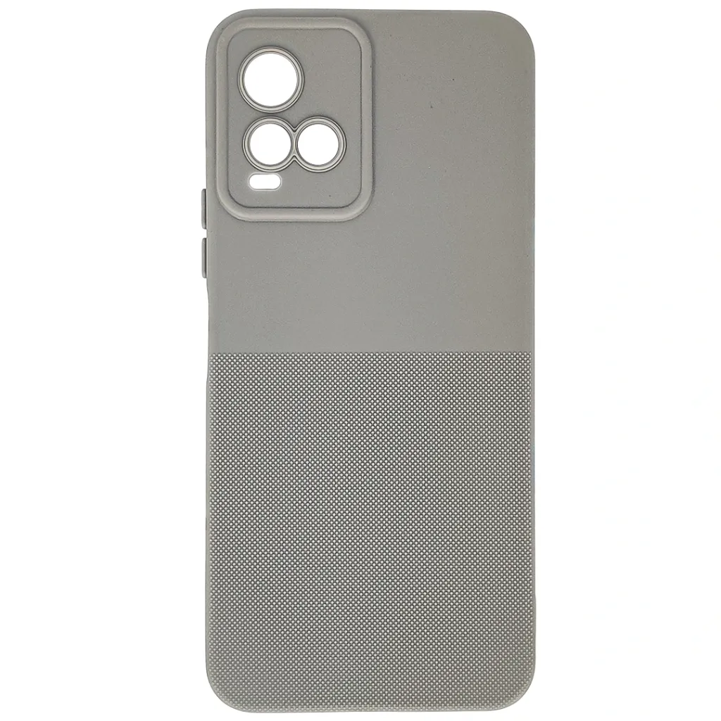 [PO14BVIY33S-2-35] Vivo Y21|Y21T|Y21s|Y33|Y33s|Y33T 3D Dotted Official Soft Silicone Back Case (Titanium)