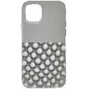 iPhone 11 Pro 3D Dotted Official Soft Silicone Back Case (Titanium)