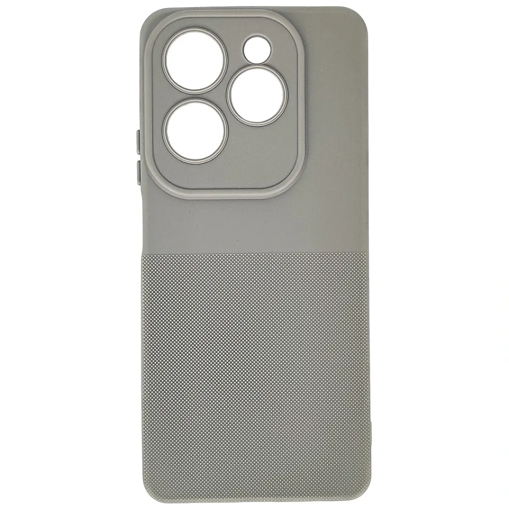 Infinix Hot 40 Pro|Hot 40|Tecno Spark 20 Pro 3D Dotted Official Soft Silicone Back Case (Titanium)