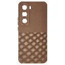 Infinix Hot 60 Pro Plus 3D Dotted Official Soft Silicone Back Case (Brown)