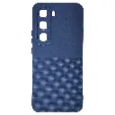 Infinix Hot 60 Pro Plus 3D Dotted Official Soft Silicone Back Case (Navy Blue)