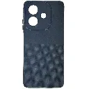 Oppo A3x 4G|5G|A3 4G|5G|A5i|A40 3D Dotted Official Soft Silicone Back Case (Black)