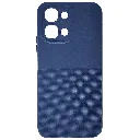 Vivo Y31D 4G|Vivo Y500i 3D Dotted Official Soft Silicone Back Case (Navy Blue)