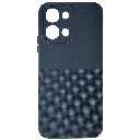 Vivo Y31D 4G|Vivo Y500i 3D Dotted Official Soft Silicone Back Case (Black)