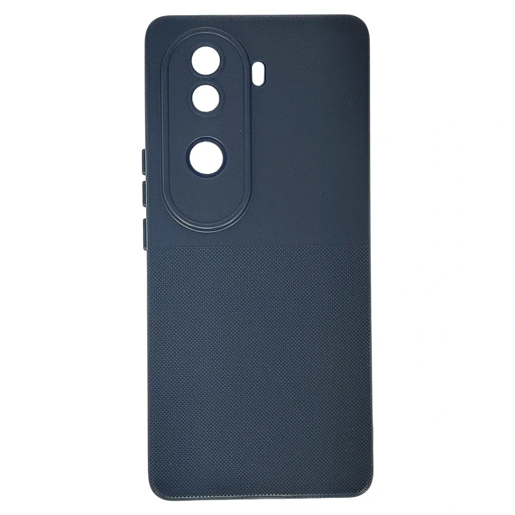 Vivo V40E 5G Dotted Official Soft Silicone Back Case (Black)