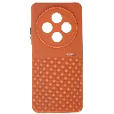 Xiaomi Redmi 14C|Poco C75 Premium Colour Button Silicone Beats Logo Textured With Camera Protection & Inner Microfiber Back Case (Orange)