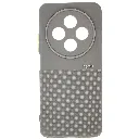 Xiaomi Redmi 14C|Poco C75 Premium Colour Button Silicone Beats Logo Textured With Camera Protection & Inner Microfiber Back Case (Titanium)