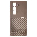 Infinix Hot 50 Pro Plus 4G Premium Colour Button Silicone Beats Logo Textured With Camera Protection & Inner Microfiber Back Case (Brown)