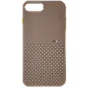 iPhone 7G Plus|8G Plus Premium Colour Button Silicone Beats Logo Textured With Camera Protection & Inner Microfiber Back Case (Brown)