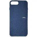 iPhone 7G Plus|8G Plus Premium Colour Button Silicone Beats Logo Textured With Camera Protection & Inner Microfiber Back Case (Navy Blue)