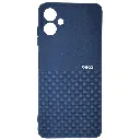 Samsung Galaxy A06 4G|5G Premium Colour Button Silicone Beats Logo Textured With Camera Protection & Inner Microfiber Back Case (Navy Blue)