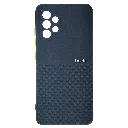 Samsung Galaxy A32 4G Premium Colour Button Silicone Beats Logo Textured With Camera Protection & Inner Microfiber Back Case (Black)
